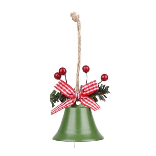 IOSIX Kerstklokken, Mooie doe-het-zelf-kerstklokken, boomversieringen, hangend decor, Jingle Bells-ambachten voor kerstfeestdecoraties (Kleur : Green-A)