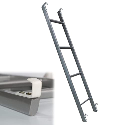 KAZUP Stapelbedladder, scharnierende stapelbedladder voor zware mensen, bedstapelladder voor zolder, slaapzaal, campertrailer, metalen enkele ladder – 45"/50"/55"/59" (
