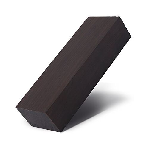 Gorgeri Doe-het-zelf blok van hout, 12 x 4 x 2,5 cm, ebbenhout, hout, hout, blok, handwerk, hobby, blackwood, doe-het-zelf gereedschap, houten handvat