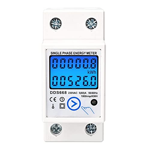 Kliplinc DIN rail digitale eenfasische reset nul energie? teller witte energietellers ABS energietellers KWh AC 110V elektriciteitsmeter LCD digitale energie teller