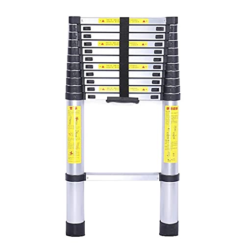 FFYUTING Telescopische ladders, multifunctionele uitschuifbare ladder, telescopische ladder, telescopische ladder, 8 m / 6,2 m / 5 m / 3,8 m / 2,6 m, zware aluminium opvouwbare telescopische ladder,