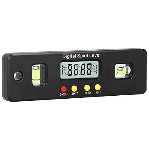 Deror Digitale waterpas, 150 mm magnetische waterpas mini elektronische digitale waterpas hellingsmeter hoekzoeker timmergereedschap