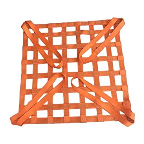 GUODDM Vrachthefnet nylon vrachtheffingsnet, kraanpallet vrachtnet, sterke dragende materiaalbehandelbanden, vrachtwagen/aanhangwagen/vrachtnet, zware tuigageband voor heffen en slepen (maat: 2 x