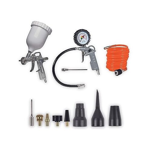 Einhell Compressoraccessoires persluchtset 12 stuks. 4139720 perslucht-gereedschapsset 1 set