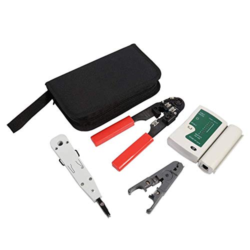 Bsowte Netwerk Tool Kit, RJ45 RJ11 LAN Netwerk Tool Set Kit voor Netwerk Kabel Reparatie