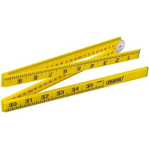 Draper 20700 plastic vouwregel, 1 meter lengte