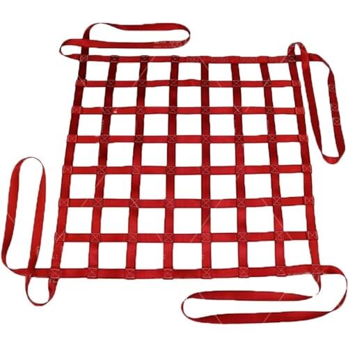 ININOSNP Platte hijsnetten, vrachtnetten for mobiele tractie Hijswerktuigen for bouwtuigage (Size : 3 X 3M/Mesh 15cm/Load 1t)