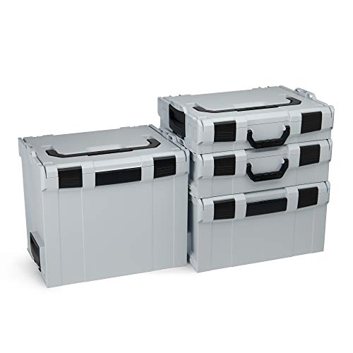 L-BOXX Bosch Sortimo  Gereedschapskofferset, maat 102-374, Bosch gereedschapskoffer, leeg, compatibel met , grijs