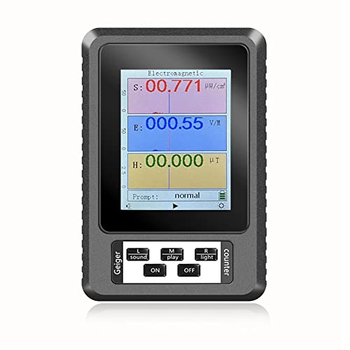 Tuccbay XR2 BR-9A Draagbare Elektromagnetische Straling Detector Hoge Precisie Elektromagnetische Straling EMF Meter Tester Zwart