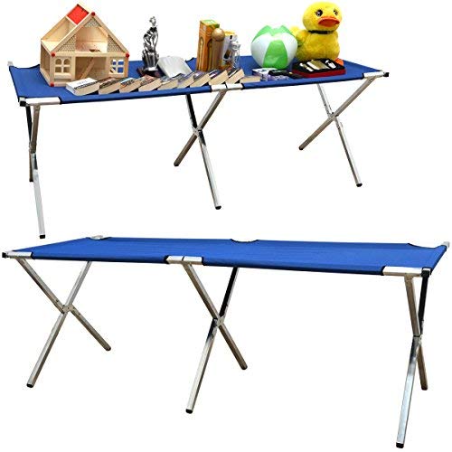 EYEPOWER Verkoopstand 205x67x70 cm Vlooienmarkt-Stand opklapbare Verkooptafel Verkoopkast Marktstand