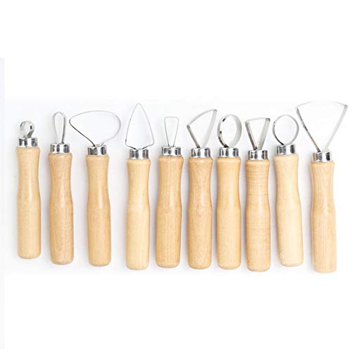 Fdit Clay Tools, Aardewerk Tools Clay Modeling Tools Clay Carving Tools, 10st Craft voor Carving Clay DIY