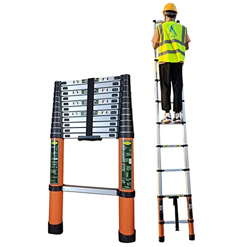 OUZBEM Telescopische ladders Multifunctionele uitschuifbare ladder Telescopische ladder Telescopische ladder voor 6,2 m / 5 m / 4,1 m / 3,8 m / 3,2 m / 2,6 m Daktent, aluminium verlenging telescopische