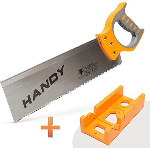 HomeShopXL Handy Verstekbak met Zaag 460MM Verstekzaag Handmatig Grote Verstekbak met Zaag voor hout tot 100MM dik Hand Verstekzaag