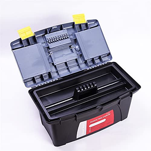 XXAezr Gereedschapskist Gereedschapskist Draagbare hardware Plastic gereedschapskist met handvat Multifunctionele huisopslag Elektricien Autoreparatiekoffer Organizer 14 inch Gereedschapskisten