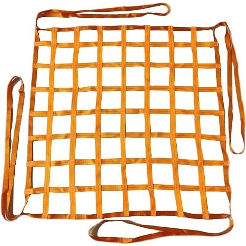 ININOSNP Plat nylon hijsnet, gebruikt for het verplaatsen en trekken van hijsapparatuur tijdens de bouw (Size : 1 X 1M/Mesh 10cm/Load 1t)