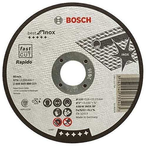 Bosch 2 608 603 48 doorslijpschijf Best for Inox 125 mm