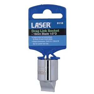 Laser 9118 Drag Link Socket 19mm Blade 1/2" D Laser 9118 Drag Link Socket 19mm Blade 1/2" D