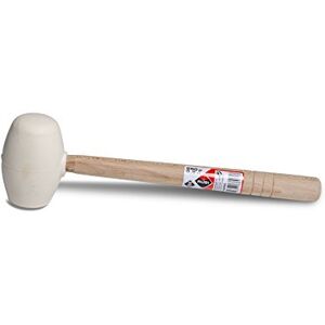 RUBI Rubberen hamer, 250 ml, wit, ergonomische grip, voor het leggen van tegels en stenen RUBI Rubberen hamer, 250 ml, wit, ergonomische grip, voor het leggen van tegels en stenen