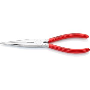 KNIPEX Platspitse tang met zijsnijder (telefoontang) verchroomd, met kunststof bekleed 200 mm 26 13 200 KNIPEX Platspitse tang met zijsnijder (telefoontang) verchroomd, met kunststof bekleed 200 mm 26 13 200