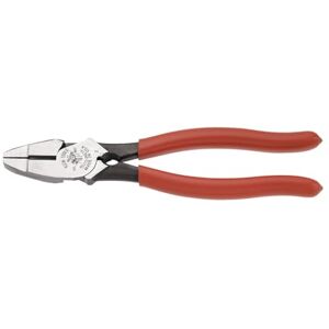 KLEIN TOOLS HD213-9NETH Linemans-tang, gemaakt in de VS, extra grote waar belastbare zijsnijtang met hoge hefboomwerking, 22,9 cm KLEIN TOOLS HD213-9NETH Linemans-tang, gemaakt in de VS, extra grote waar belastbare zijsnijtang met hoge hefboomwerking, 22,9 cm
