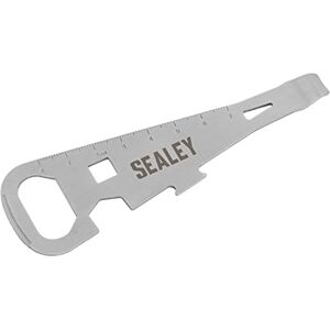 Sealey 7-in-1 verfblikopener multitool, blikopener, flesopener, liniaal, nageltrekker, 8 mm moersleutel, 13 mm zeskantsleutel, schroevendraaier CO71 Sealey 7-in-1 verfblikopener multitool, blikopener, flesopener, liniaal, nageltrekker, 8 mm moersleutel, 13 mm zeskantsleutel, schroevendraaier CO71