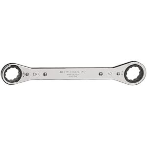 KLEIN TOOLS 68206 Ratcheting Box Wrench 13/16-Inch x 7/8-Inch met Reverse Racheting en Chrome Plated Finish KLEIN TOOLS 68206 Ratcheting Box Wrench 13/16-Inch x 7/8-Inch met Reverse Racheting en Chrome Plated Finish