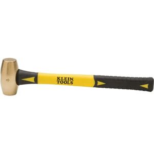 KLEIN TOOLS Niet vonkende hamer, geel/zwart, 3 lbs. KLEIN TOOLS Niet vonkende hamer, geel/zwart, 3 lbs.