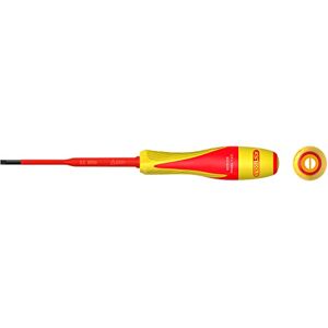 KS Tools Geïsoleerde platkop schroevendraaier - 3,5 x 100mm voor elektrische klemmen KS Tools Geïsoleerde platkop schroevendraaier - 3,5 x 100mm voor elektrische klemmen