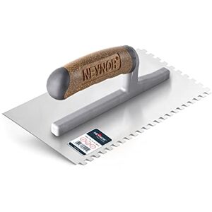 NEYNOR ® Tandlepel, 6 mm, professionele roestvrijstalen gladmaker, tandspatel voor het leggen van tegels, ergonomische handgreep, made in EU, 280 x 130 mm NEYNOR ® Tandlepel, 6 mm, professionele roestvrijstalen gladmaker, tandspatel voor het leggen van tegels, ergonomische handgreep, made in EU, 280 x 130 mm