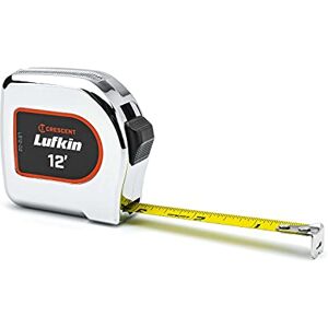 Lufkin Halve maan 1/2 x 12' Chrome Case Geel Bekleed Meetlint L912-02 Lufkin Halve maan 1/2 x 12' Chrome Case Geel Bekleed Meetlint L912-02