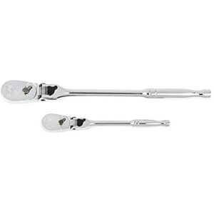 GEARWRENCH 2 st. 1/4" en 3/8" Drive 84 Tand Locking Flex Head Teardrop Ratchet Set GEARWRENCH 2 st. 1/4" en 3/8" Drive 84 Tand Locking Flex Head Teardrop Ratchet Set