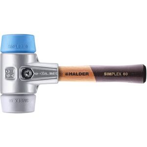 HALDER Simplex-schoonloophamer, TPE-soft/TPE-mid; met aluminium behuizing en hoogwaardige, extra korte houten steel D = 60 mm/steel = extra kort 3113.062 HALDER Simplex-schoonloophamer, TPE-soft/TPE-mid; met aluminium behuizing en hoogwaardige, extra korte houten steel D = 60 mm/steel = extra kort 3113.062
