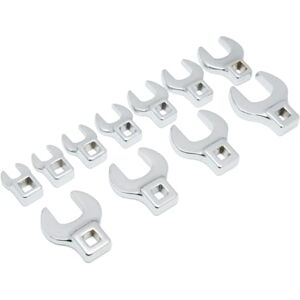 GEARWRENCH 81908, 3/8"/9.525mm, Drive Crowfoot SAE moersleutelset, 11-delig, zilver GEARWRENCH 81908, 3/8"/9.525mm, Drive Crowfoot SAE moersleutelset, 11-delig, zilver