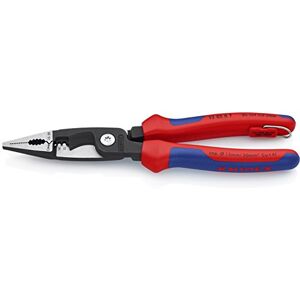 KNIPEX 13 82 8 T BKA Gereedschap Elektrische installatie tang, 12,14 AWG, Multi-Component, Tethered Attachment (13828TBKA) KNIPEX 13 82 8 T BKA Gereedschap Elektrische installatie tang, 12,14 AWG, Multi-Component, Tethered Attachment (13828TBKA)