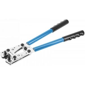 Högert TECHNIK Krimptang voor niet-geïsoleerde hulzen, 6-50 mm² (10-1 AWG), 390 mm, draaibare bekken, gehard 40 HRC, ergonomisch Högert TECHNIK Krimptang voor niet-geïsoleerde hulzen, 6-50 mm² (10-1 AWG), 390 mm, draaibare bekken, gehard 40 HRC, ergonomisch