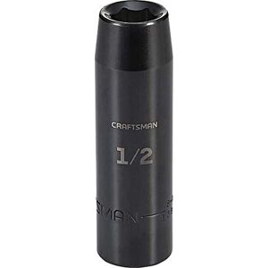 Craftsman Deep Impact Socket, SAE, 1/2-inch aandrijving, 1/2-inch (CMMT15997) Craftsman Deep Impact Socket, SAE, 1/2-inch aandrijving, 1/2-inch (CMMT15997)