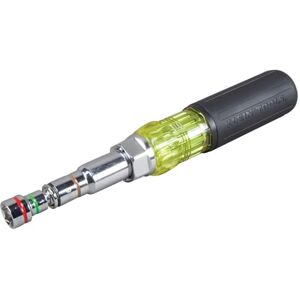KLEIN TOOLS 32807MAG 7-in-1 Moersleutel, magnetische moersleutel met SAE-zeskantmoer maten van 1/4-9/16“, handvat met zachte greep voor extra koppel KLEIN TOOLS 32807MAG 7-in-1 Moersleutel, magnetische moersleutel met SAE-zeskantmoer maten van 1/4-9/16“, handvat met zachte greep voor extra koppel