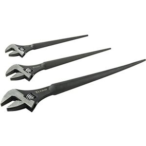 Titan 223 Verstelbare constructiesteeksleutel, 3-delige set Titan 223 Verstelbare constructiesteeksleutel, 3-delige set