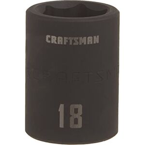 Craftsman CMMT15866 Socket, Zwart Oxide, 18 MM Craftsman CMMT15866 Socket, Zwart Oxide, 18 MM