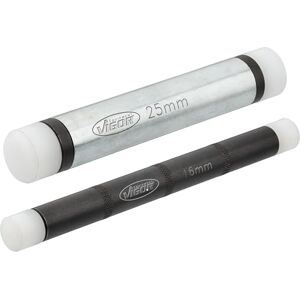 Vigor slagijzerset V1001/2, 2-delig, 16 mm en 25 mm, terugslagvrij, met vervangbare nylon doppen en verlengstuk voor hamer'. Vigor slagijzerset V1001/2, 2-delig, 16 mm en 25 mm, terugslagvrij, met vervangbare nylon doppen en verlengstuk voor hamer'.