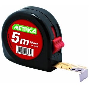 Metrica 38165 meetlint met stop, 5 m Metrica 38165 meetlint met stop, 5 m