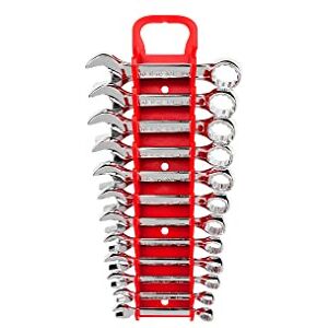 TEKTON WRN01170 ringsteeksleutelset (kort) 12-delig (8-19 mm) met transportbare opberglijst, metrisch TEKTON WRN01170 ringsteeksleutelset (kort) 12-delig (8-19 mm) met transportbare opberglijst, metrisch