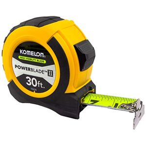 Komelon 52430; 30' x 2,7 cm Powerblade II Meetlint, ABS Geel/Zwart Komelon 52430; 30' x 2,7 cm Powerblade II Meetlint, ABS Geel/Zwart