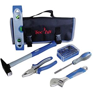 Tec Hit 500036 gereedschapstas met 36 delen, blauw Tec Hit 500036 gereedschapstas met 36 delen, blauw