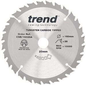 Trend 160x20x2.2mm 28T - Cirkelzaagblad Trend 160x20x2.2mm 28T - Cirkelzaagblad