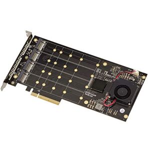 Kalea-Informatique PCIe 3.0 x8 voor 4 SSD M.2 NVMe - Computeronderdeel Kalea-Informatique PCIe 3.0 x8 voor 4 SSD M.2 NVMe - Computeronderdeel