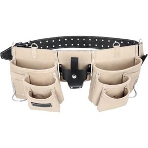 TOUGH MASTER - Suede Gereedschapsriem - 12 Zakjes - Riem TOUGH MASTER - Suede Gereedschapsriem - 12 Zakjes - Riem