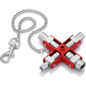 KNIPEX Universele sleutel voor alle standaard schakelkasten en afsluitsystemen 96 mm, 00 11 06 KNIPEX Universele sleutel voor alle standaard schakelkasten en afsluitsystemen 96 mm, 00 11 06