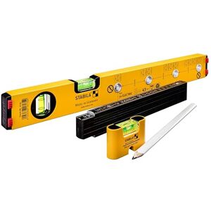 Stabila ELECTRIC KIT type 70 Electric Waterpasset voor elektricien, 43 cm met markeringsgaten, mini-waterpas Pocket Electric /7 cm, duimstok type 707 P / 2 m (PEFC gecertificeerd), potlood type ZB Stabila ELECTRIC KIT type 70 Electric Waterpasset voor elektricien, 43 cm met markeringsgaten, mini-waterpas Pocket Electric /7 cm, duimstok type 707 P / 2 m (PEFC gecertificeerd), potlood type ZB