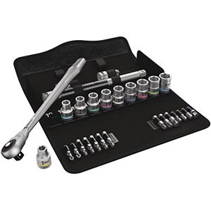 Wera 05004077001 8100 SC 7 Zyklop metalen ratelset, doorsteekvierkant, 1/2 inch aandrijving, metrisch, 28-delig Wera 05004077001 8100 SC 7 Zyklop metalen ratelset, doorsteekvierkant, 1/2 inch aandrijving, metrisch, 28-delig